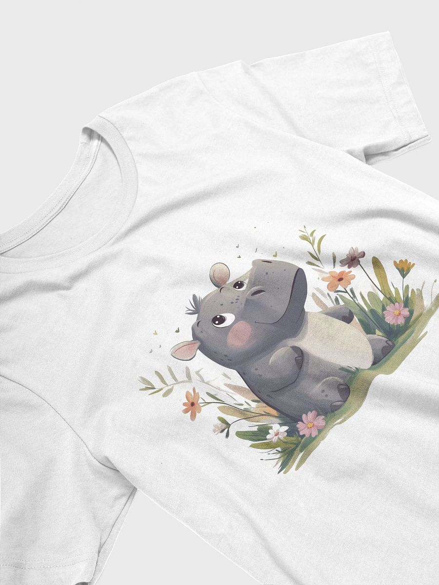 Cute Hippo Floral Tee product image (3)