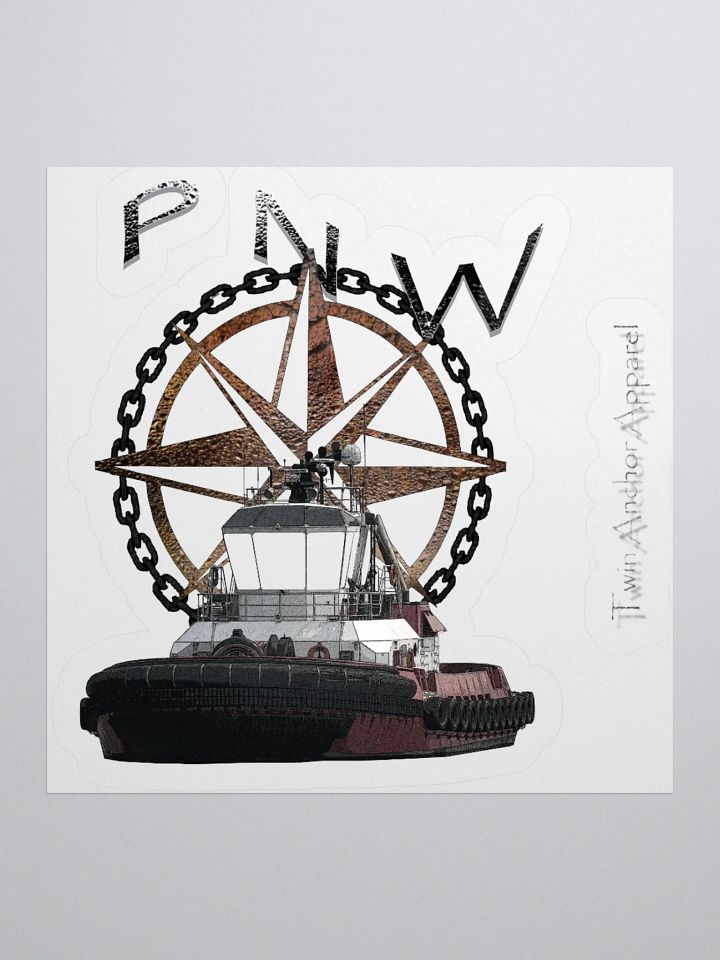 PNW Compass Rose Kiss Cut Stickers product image (2)