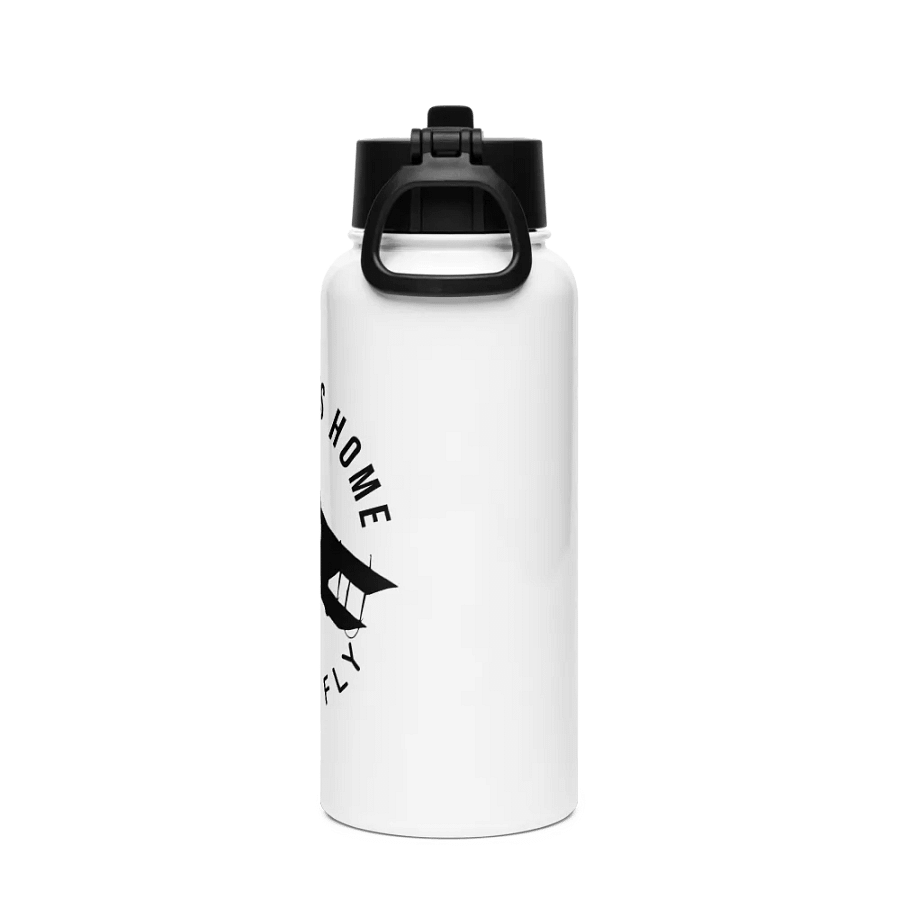 The Sky is Home - Let's Fly - Stainless Steel Water Bottle With Straw Lid product image (3)