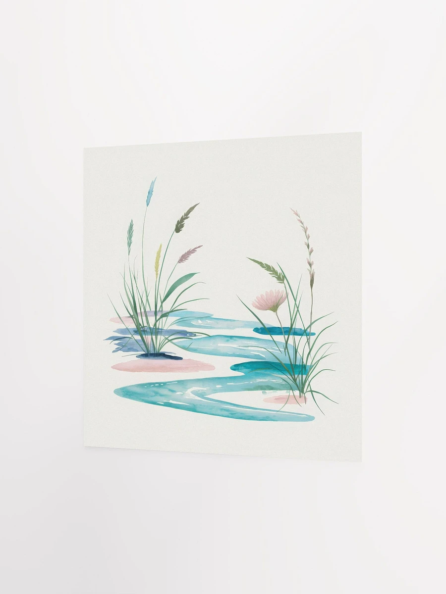 Gentle Floral Water Reflection Watercolor - Poster product image (2)