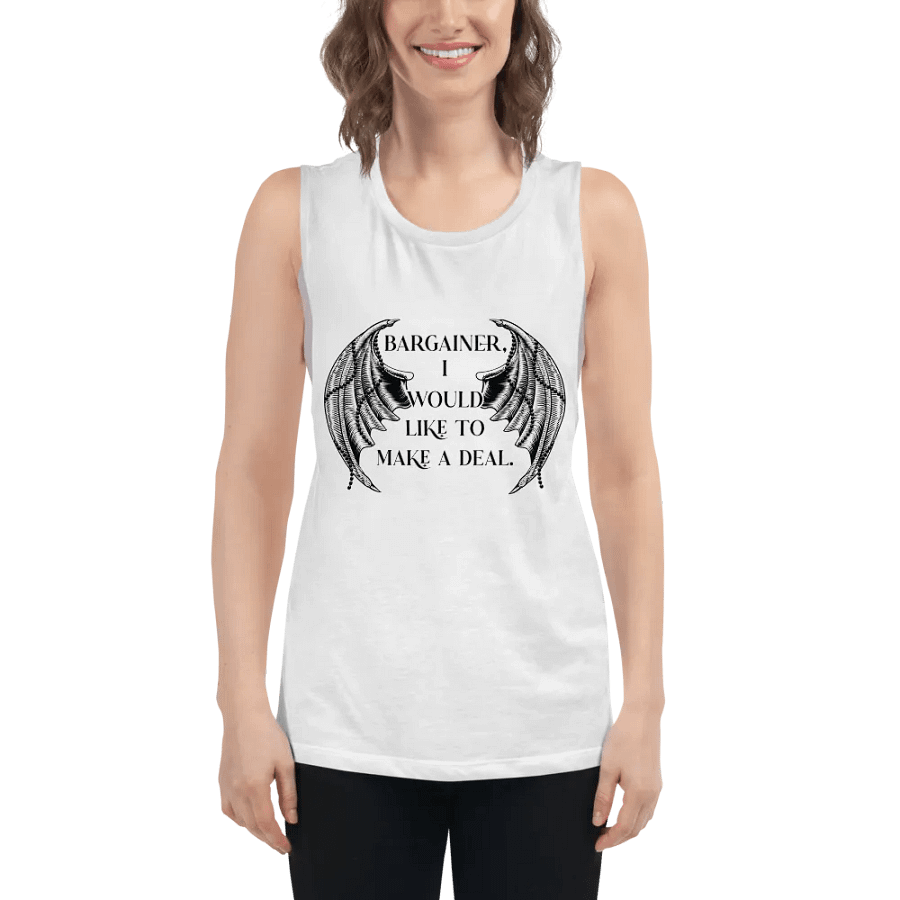 Bargainer Calling Card Bella+Canvas Women's Flowy Muscle Tank product image (50)