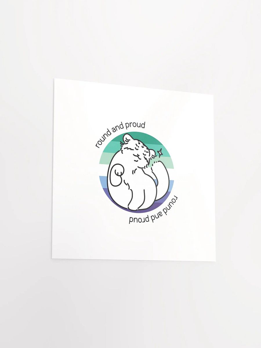 Round and Proud Manul Gay MLM Version - Matte Poster product image (3)