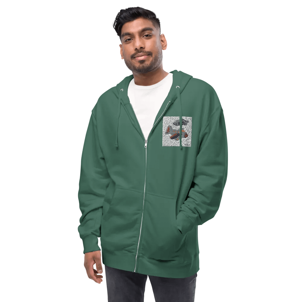 Kid Airplane (Independent Trading Co. Fleece Zip Up Hoodie) product image (1)
