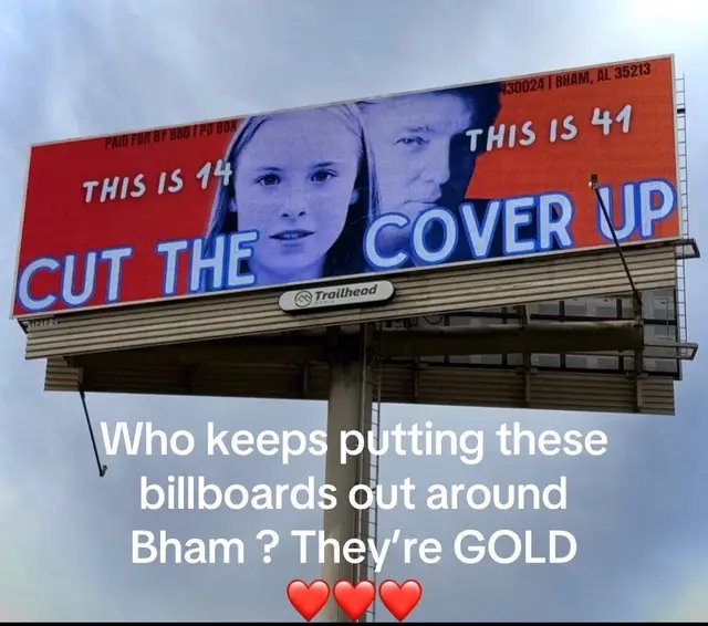 Who keeps putting these billboards out around Bham ? I will donate to help keep them up ; They’re GOLD  ❤️❤️❤️ #protectthechildren #unitedstates #birminghamalabama #alabama #freedomofspeech 