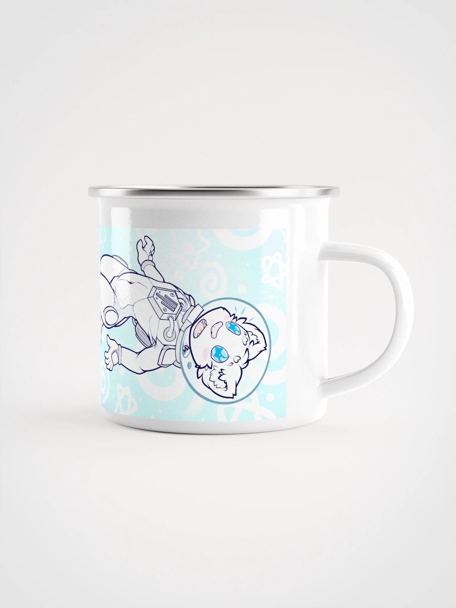 Space Cat Mio metal mug product image (2)