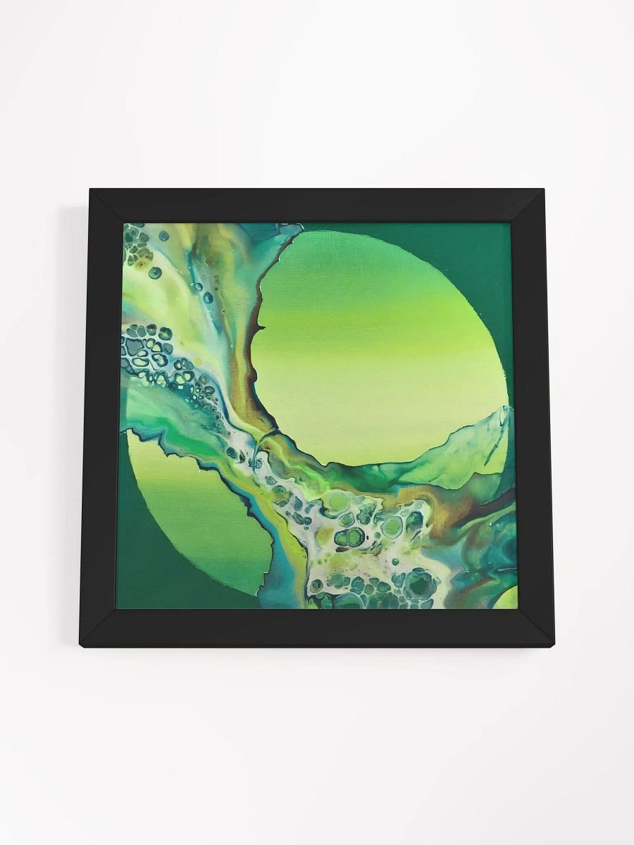 Emerald Enchantment Dutch Pour Art Print product image (4)
