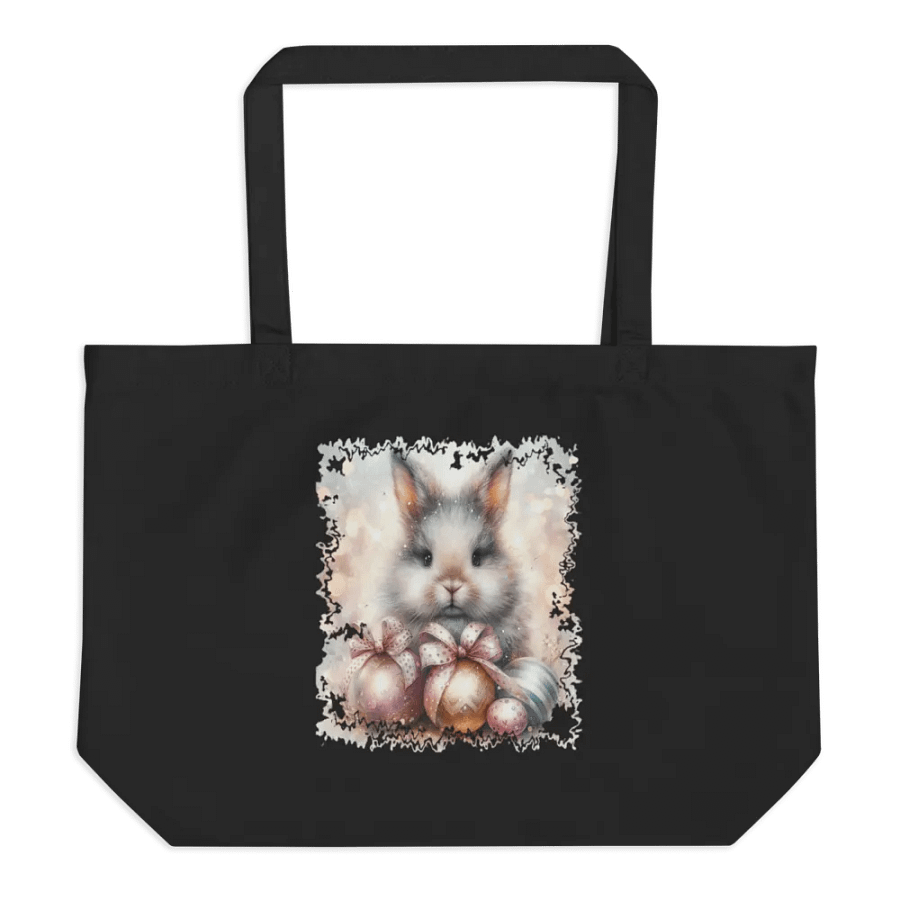 Whimsical Easter Bunny Organic Tote product image (3)