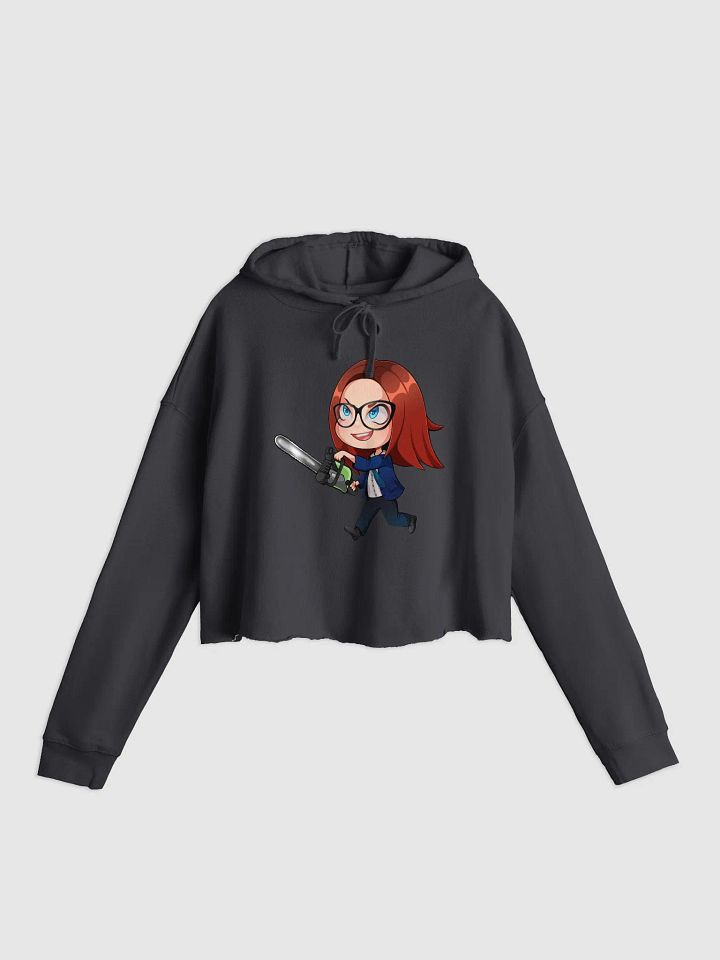 Coming for ya neck crop top hoodie product image (1)