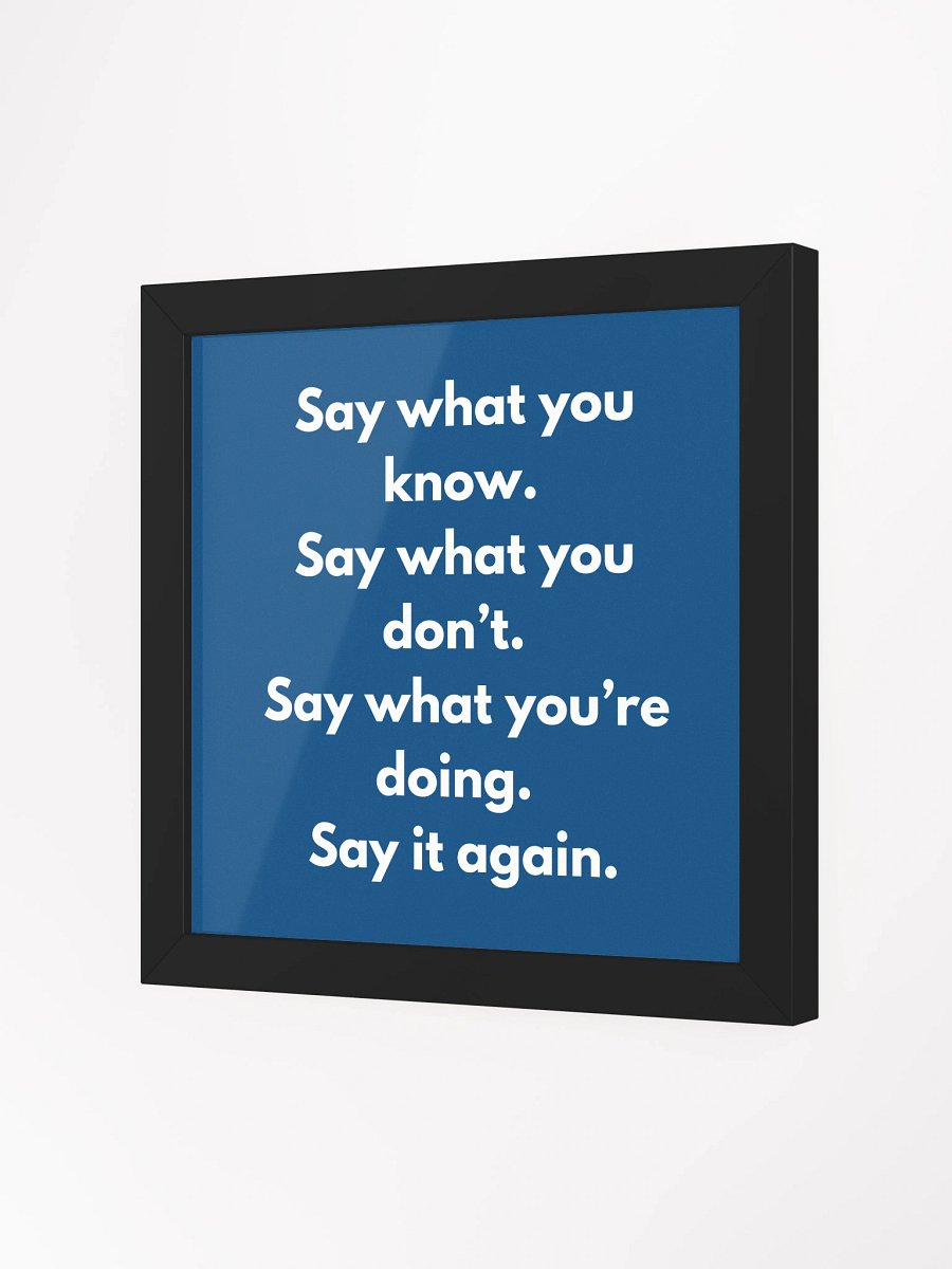 “Say What You Know. Say What You Don’t.” – Framed Protocol for Emergency Communicators product image (14)