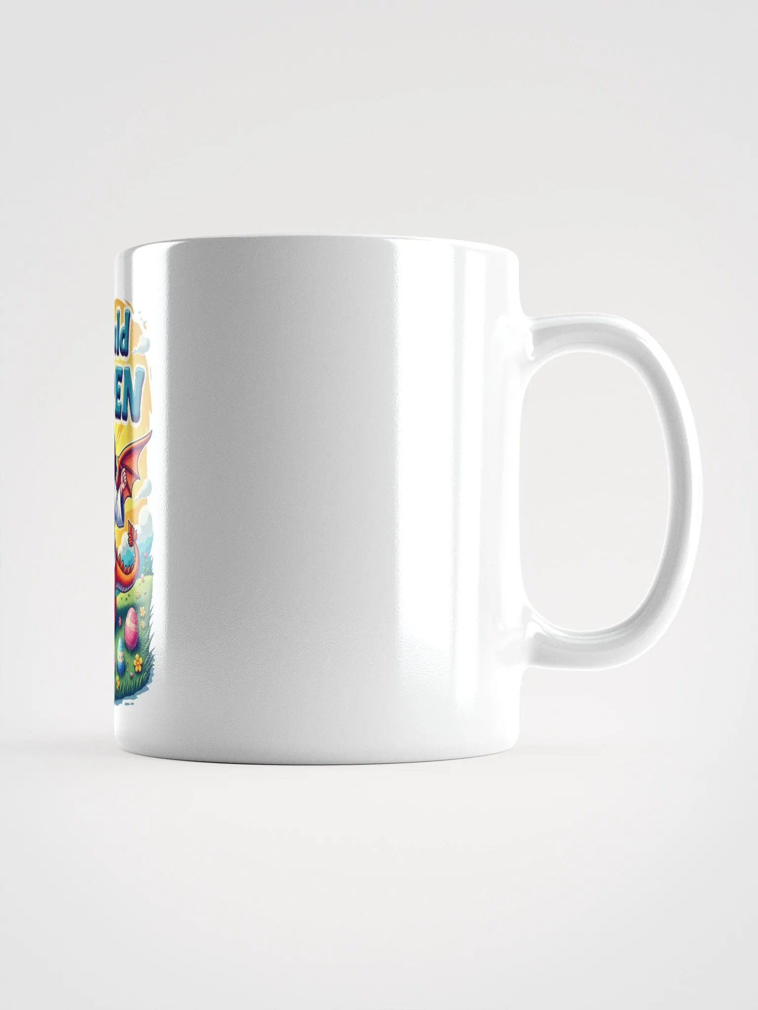 It Could Happen Easter Dragon White Glossy Mug product image (3)