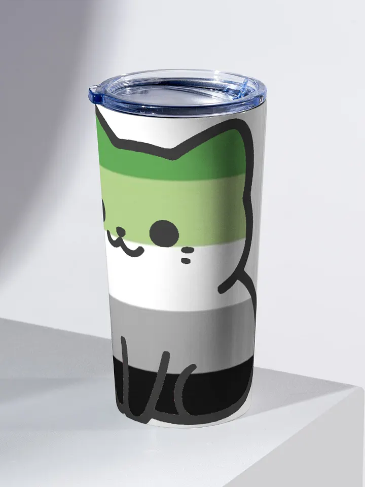 Aromantic Pride Kitty Tumbler Cup product image (2)