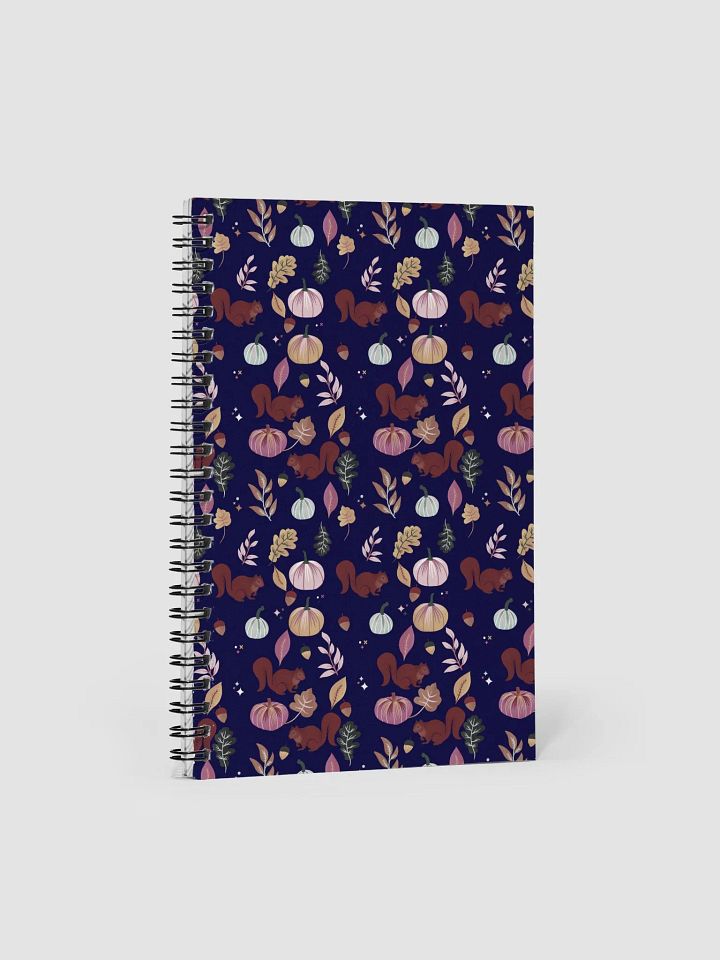 Pumpkins & Friends Deep Blue • Spiral Notebook product image (1)