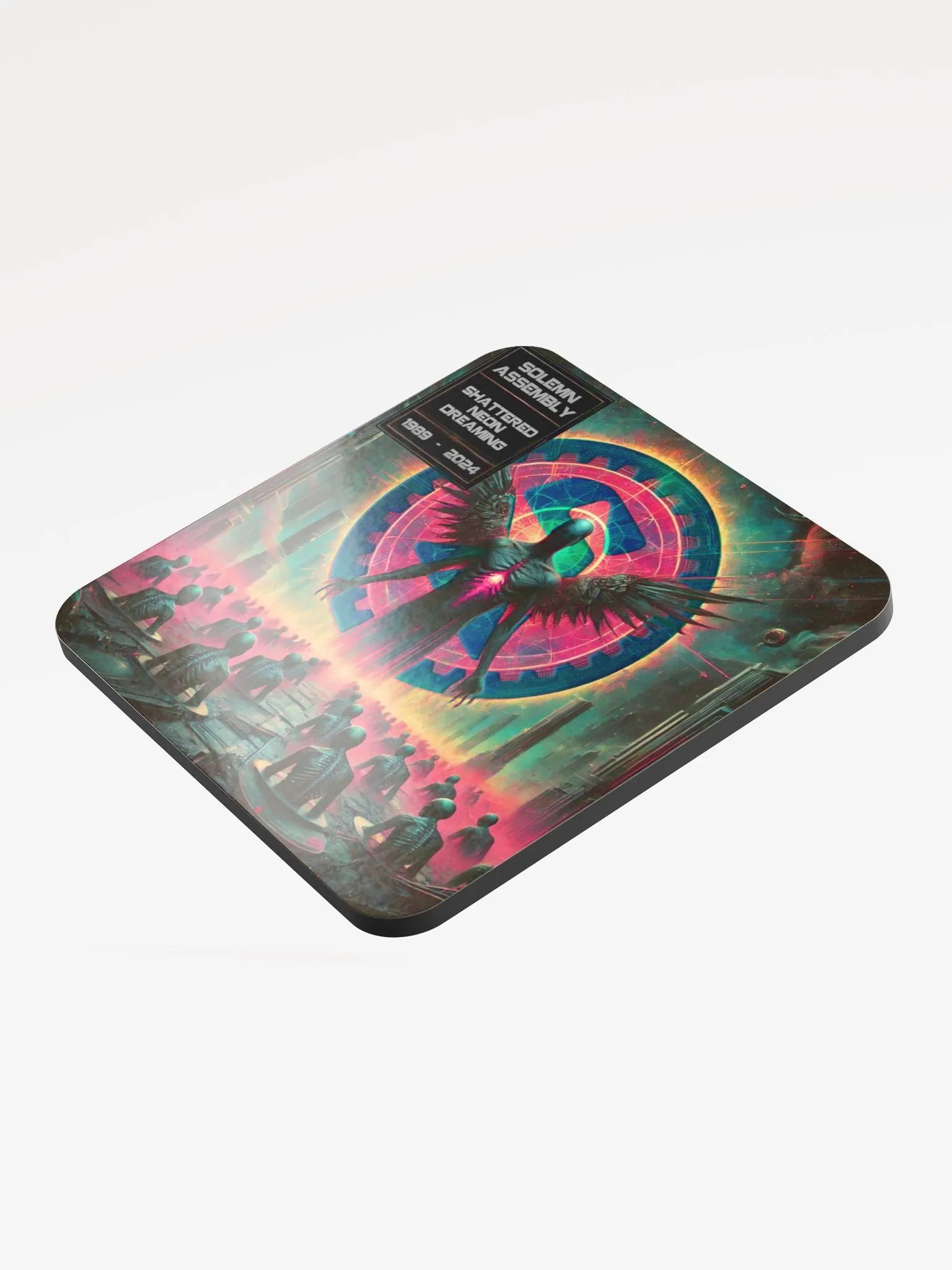 SOLEMN ASSEMBLY SHATTERED NEON DREAMING COASTER product image (4)
