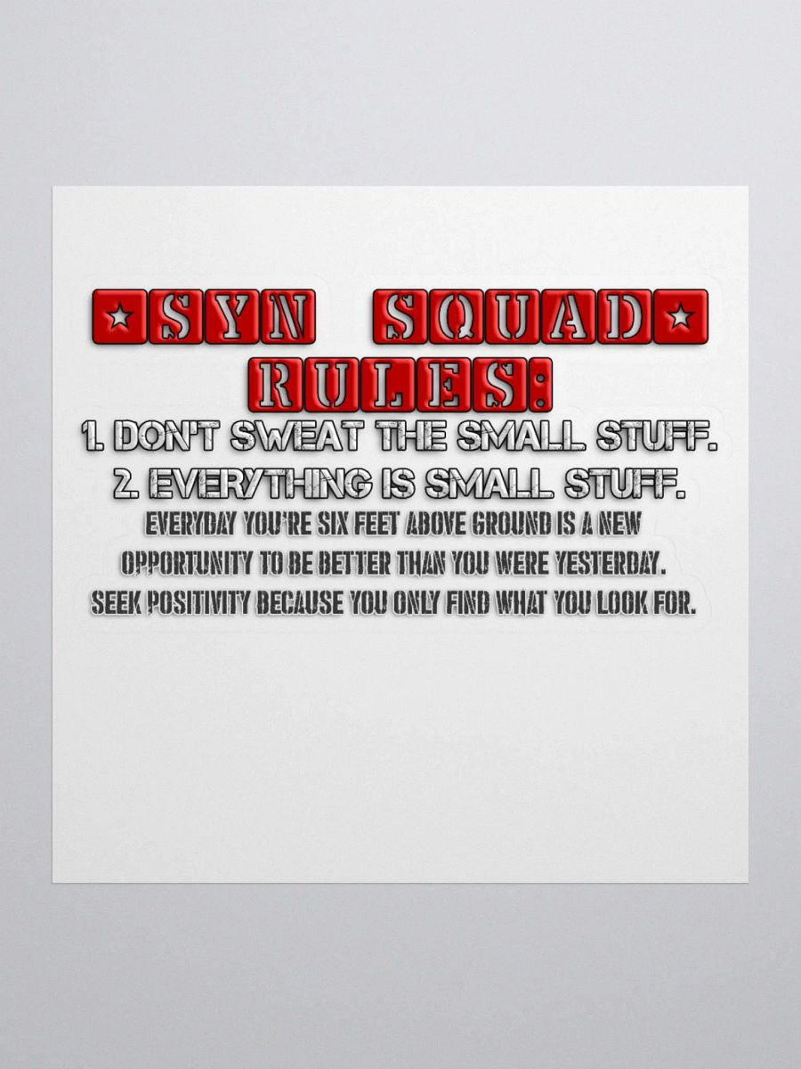 Synisisms Collection - 2 Rules Sticker product image (2)