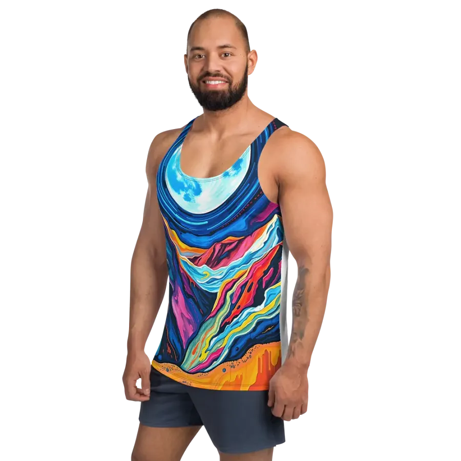 Luminous Moon Mountains Tank Top product image (2)