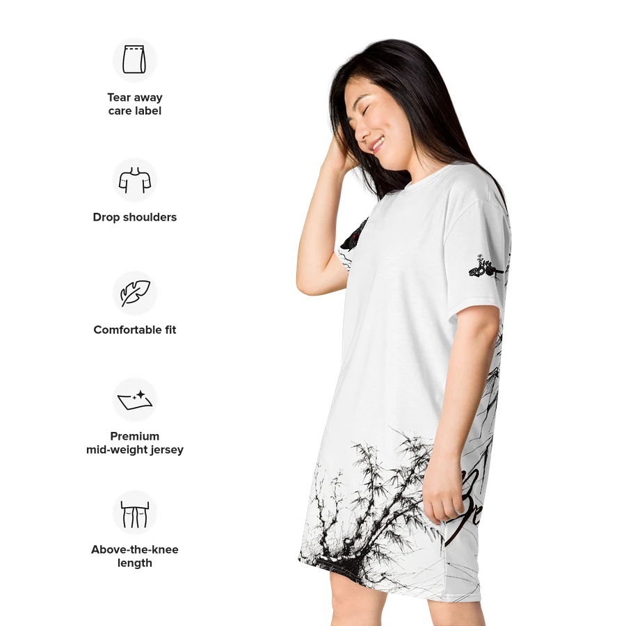 Bamboo Print T-Shirt Dress product image (18)