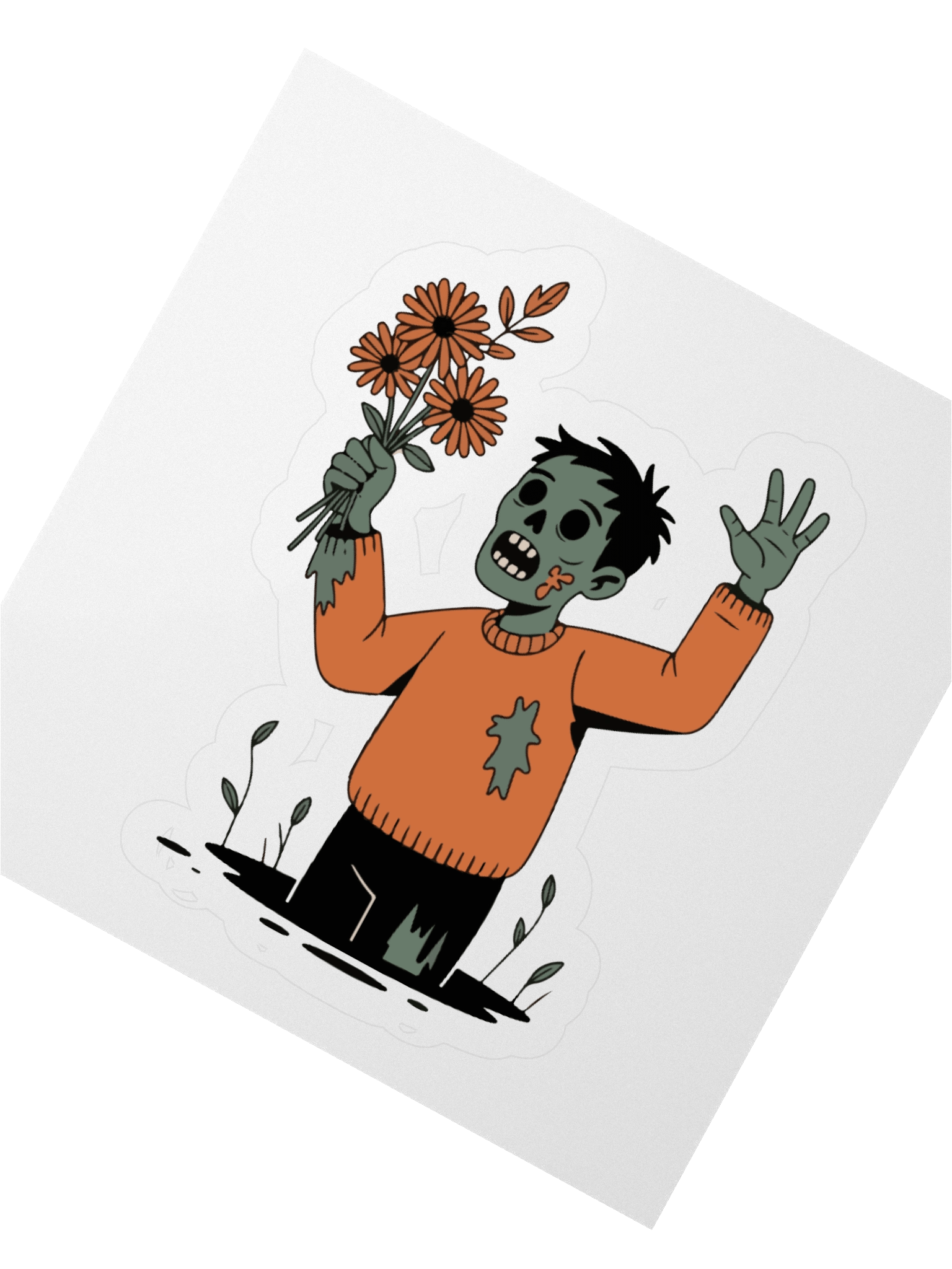 Bouquet Zombie Kiss Cut Stickers product image (6)