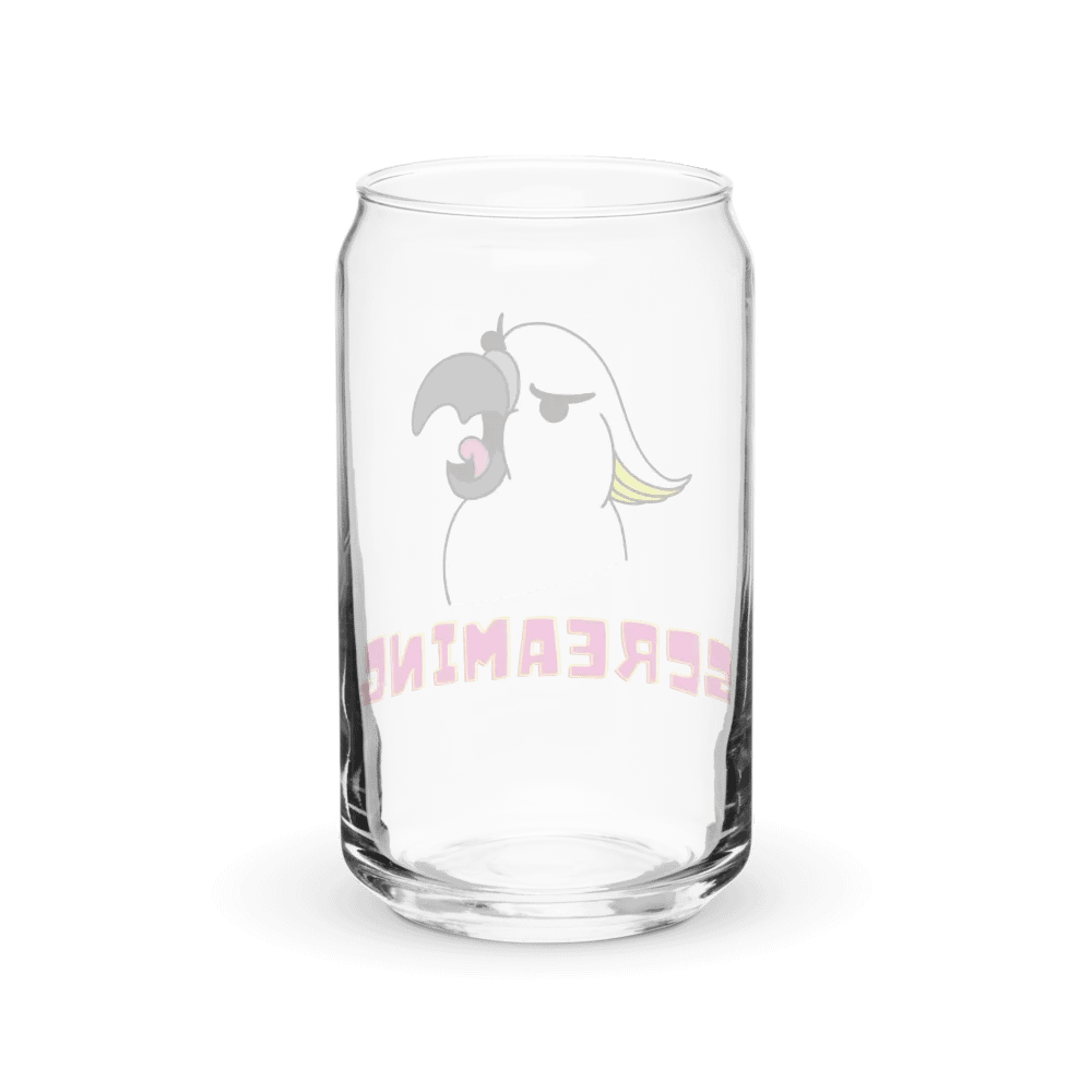 Screaming Cockatoo Can-Shaped Glass product image (2)