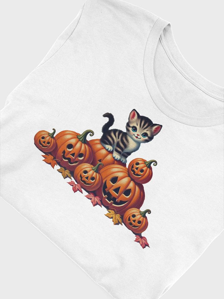 Kitten and Jack-o-Lanterns Pumpkins Supersoft T-shirt product image (11)
