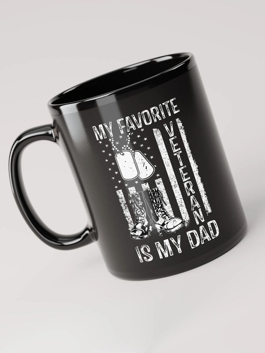 My Favorite Veteran Is My Dad - Black Mug product image (1)