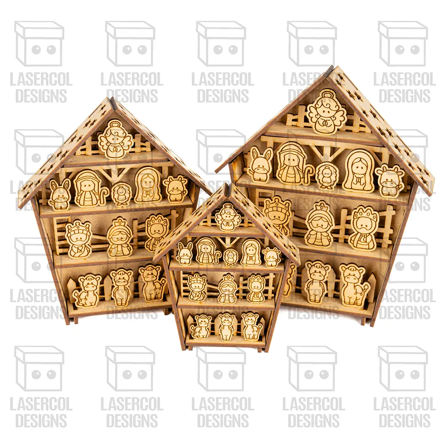 Nativity Scene (4 Sizes) - Christmas Files - Laser Cut Files product image (9)
