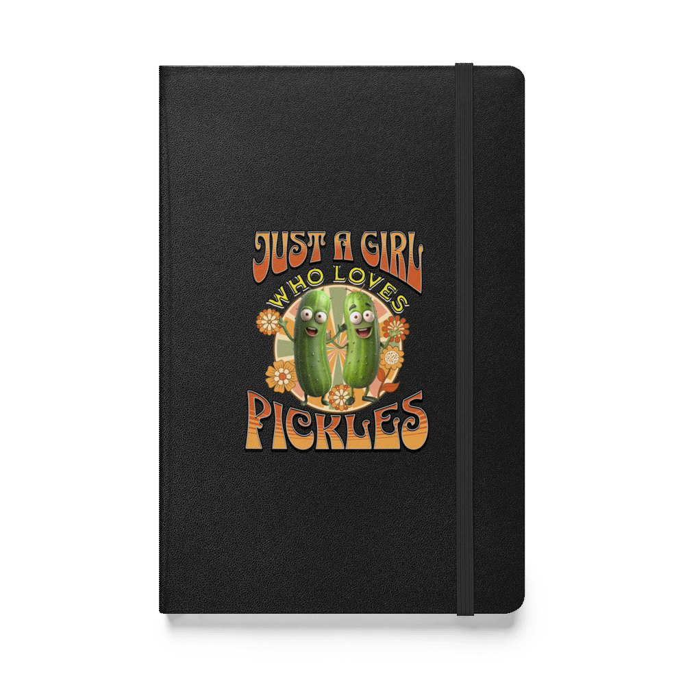 Just A Girl Who Loves Pickles Paradise Hardcover Notebook product image (1)