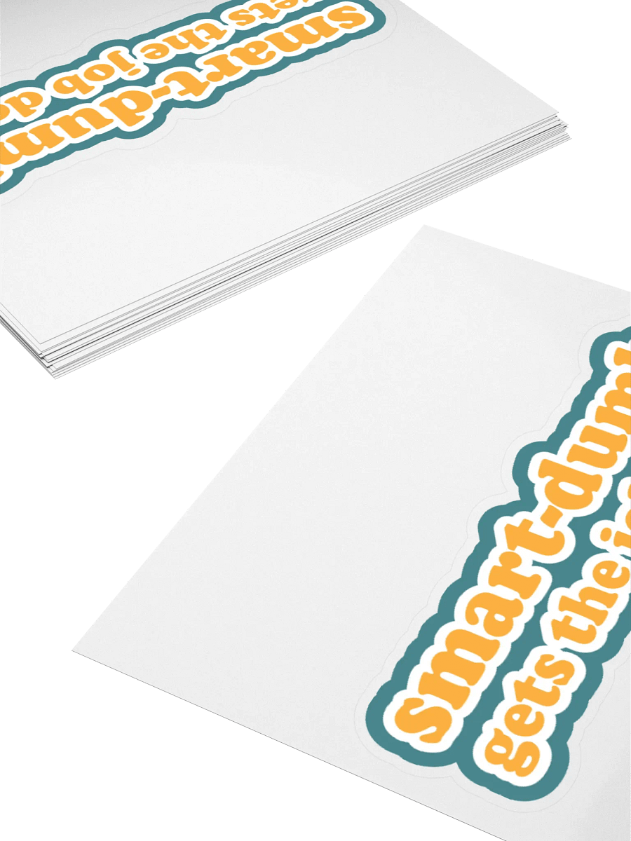 Smart-Dumb Sticker product image (4)