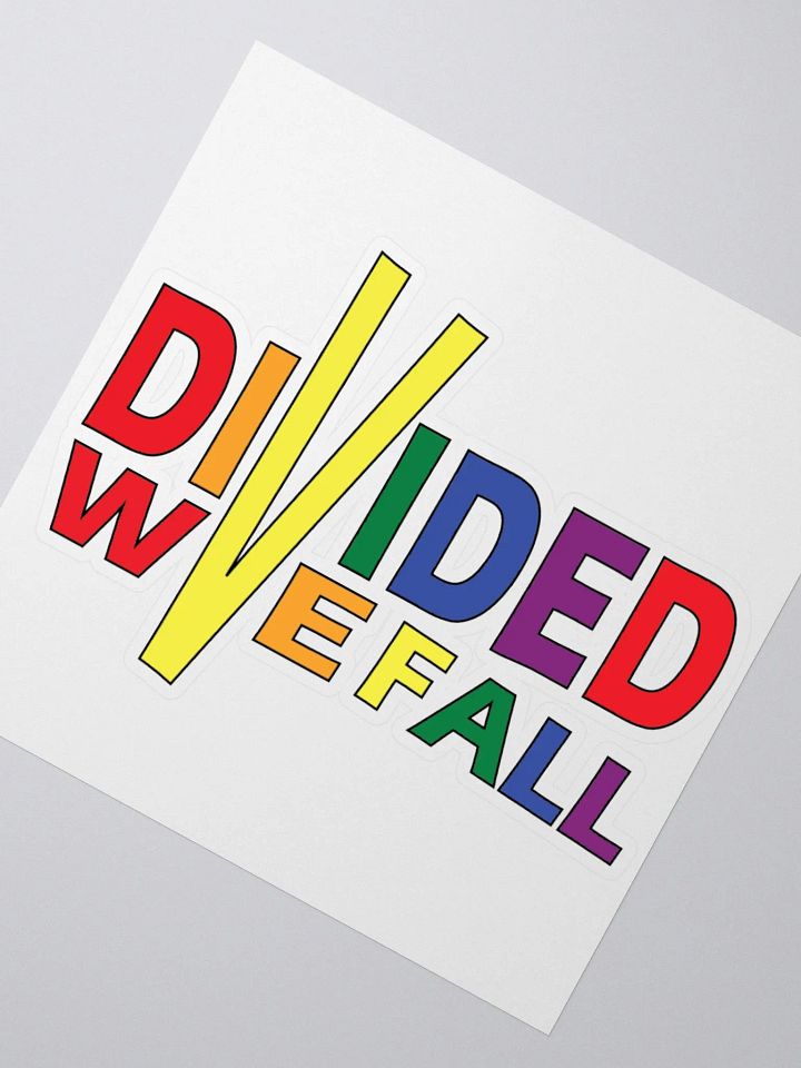Divided We Fall - Colour - Kiss Cut Stickers product image (2)