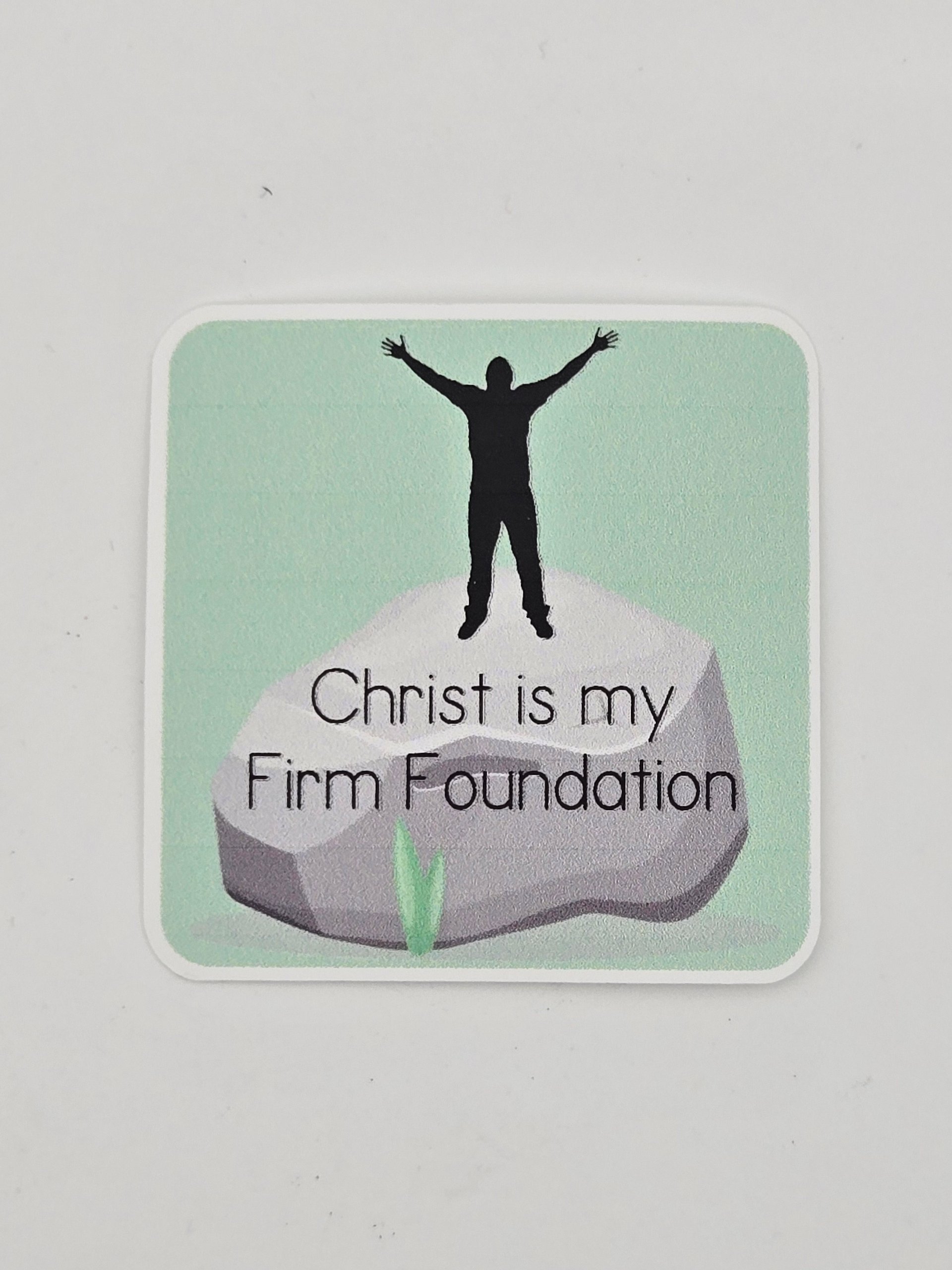 Christ Is My Firm Foundation Premium Vinyl Sticker product image (1)