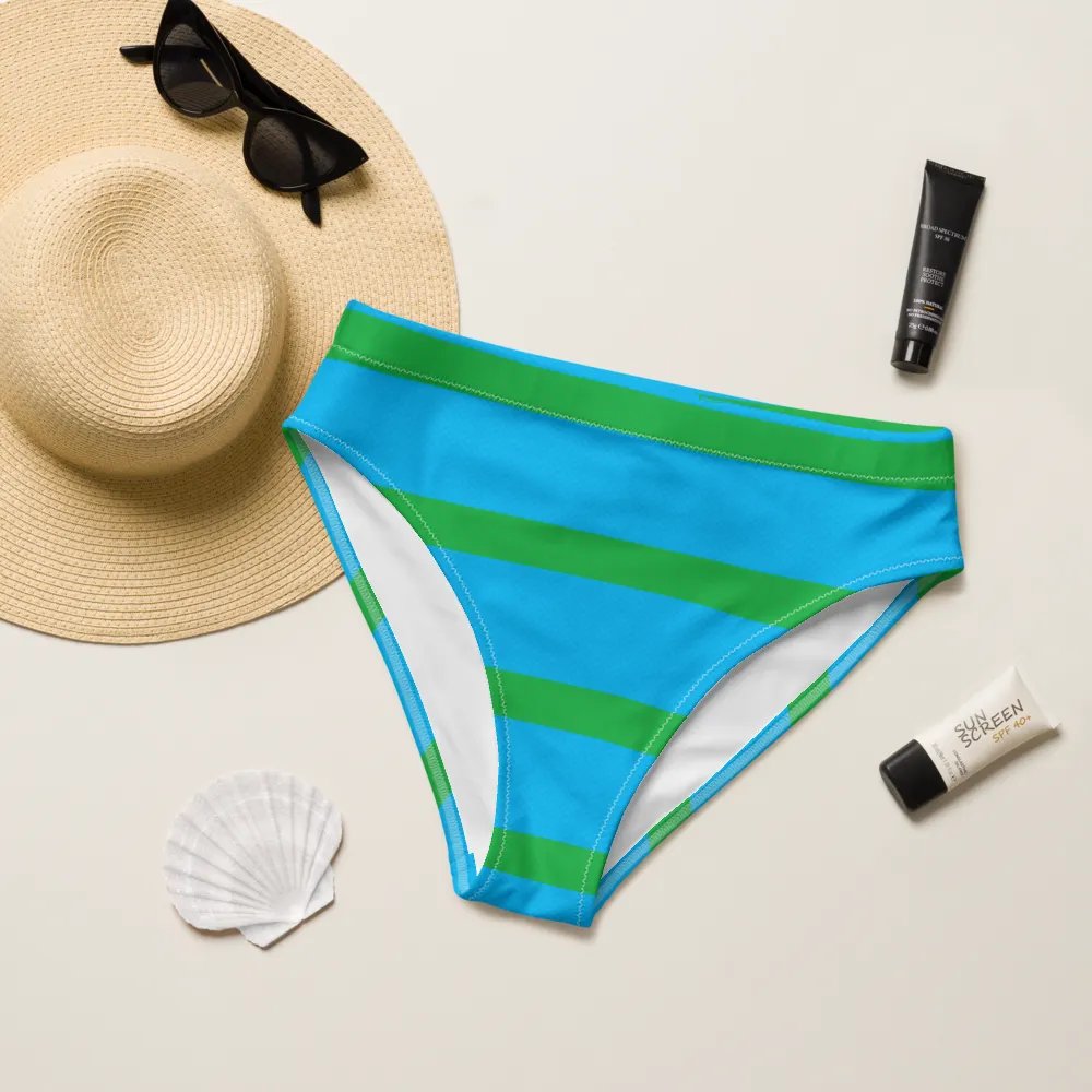8-Bit Recycled High Waisted Bikini Bottom product image (6)