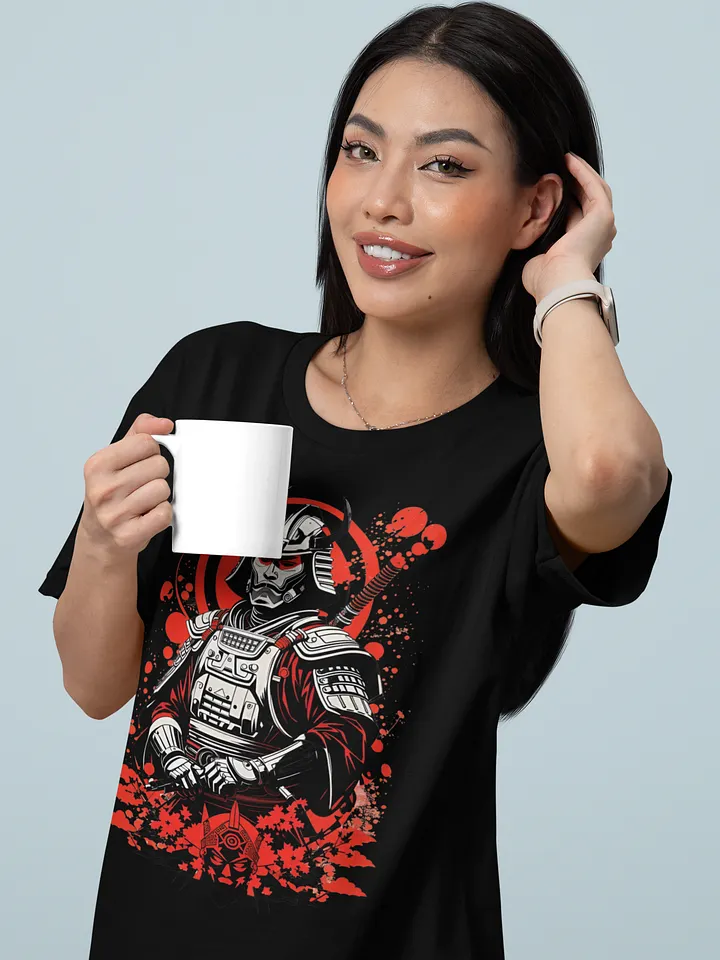 Techwear Samurai Tee: Robot Warrior Graphic T-Shirt product image (2)
