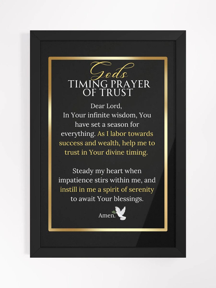 Gods Timing Prayer of Trust product image (1)