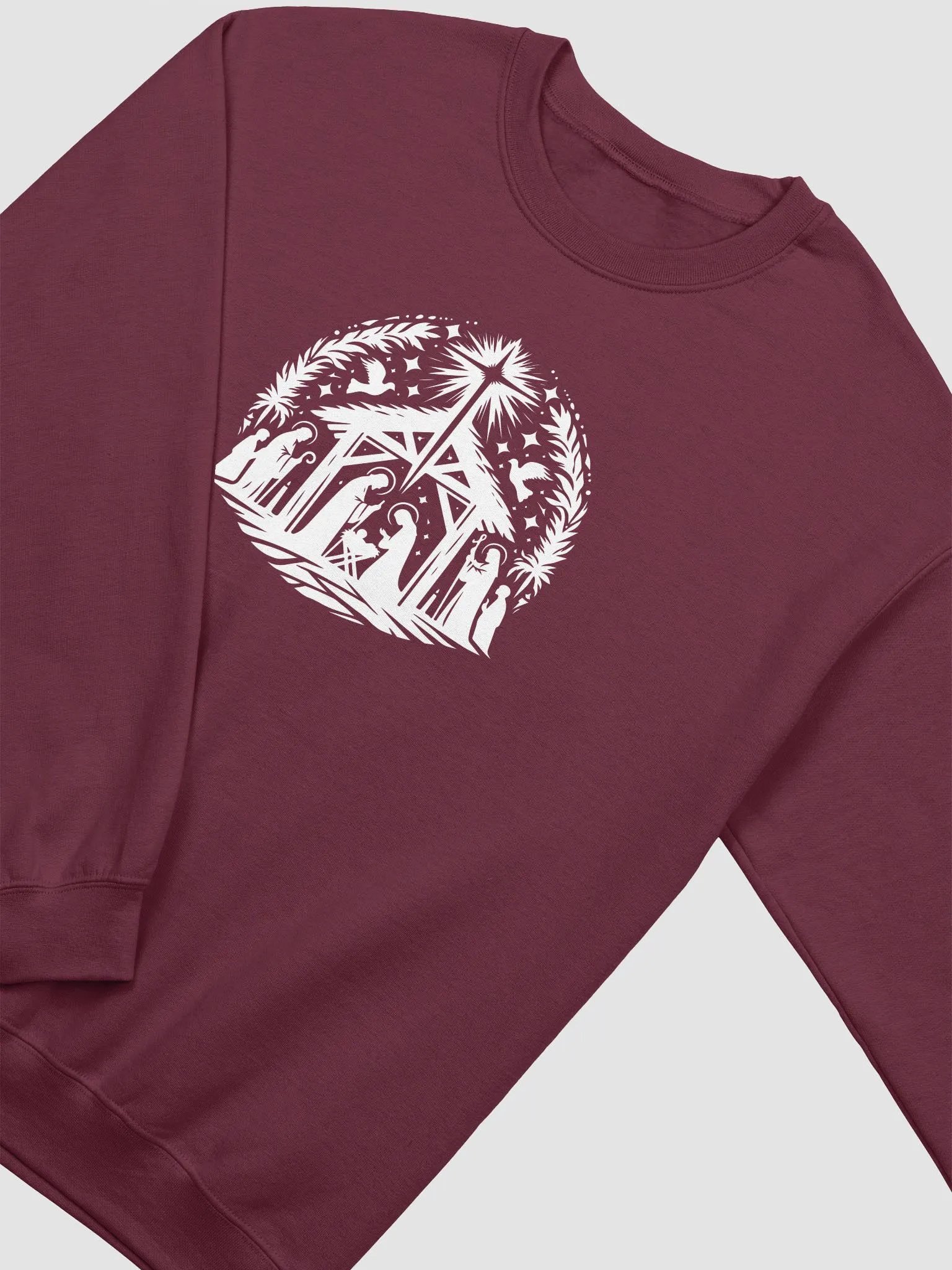 Glorious Manger Scene Crewneck Sweatshirt product image (19)