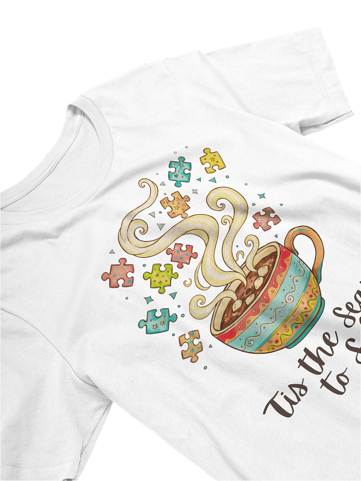 Tis the season to solve Christmas T-Shirt, Christmas puzzle shirt product image (2)