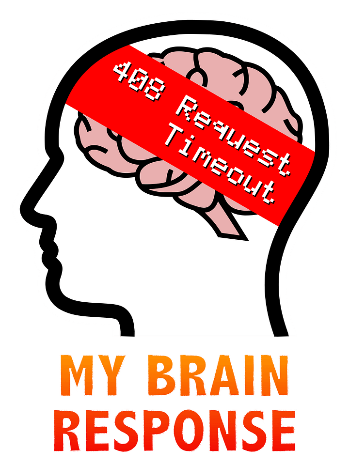 My Brain Response: 408 Request Timeout T-Shirt product image (2)