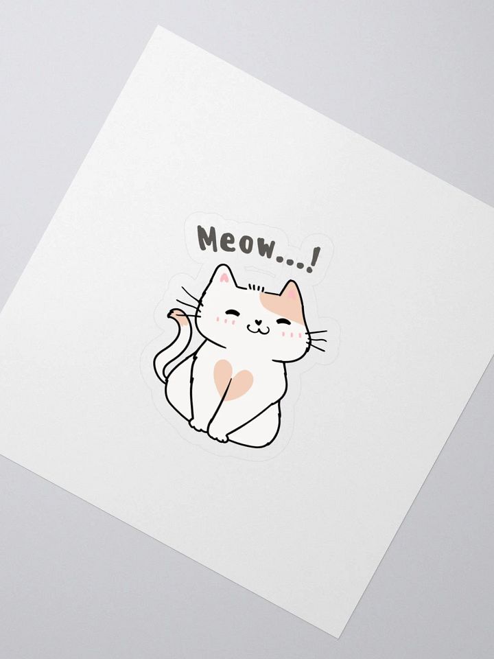 Blushing Cat Heart Stickers product image (2)