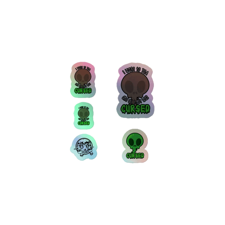All I Got Was Cursed - Warrior - Holo Sticker Sheet product image (1)