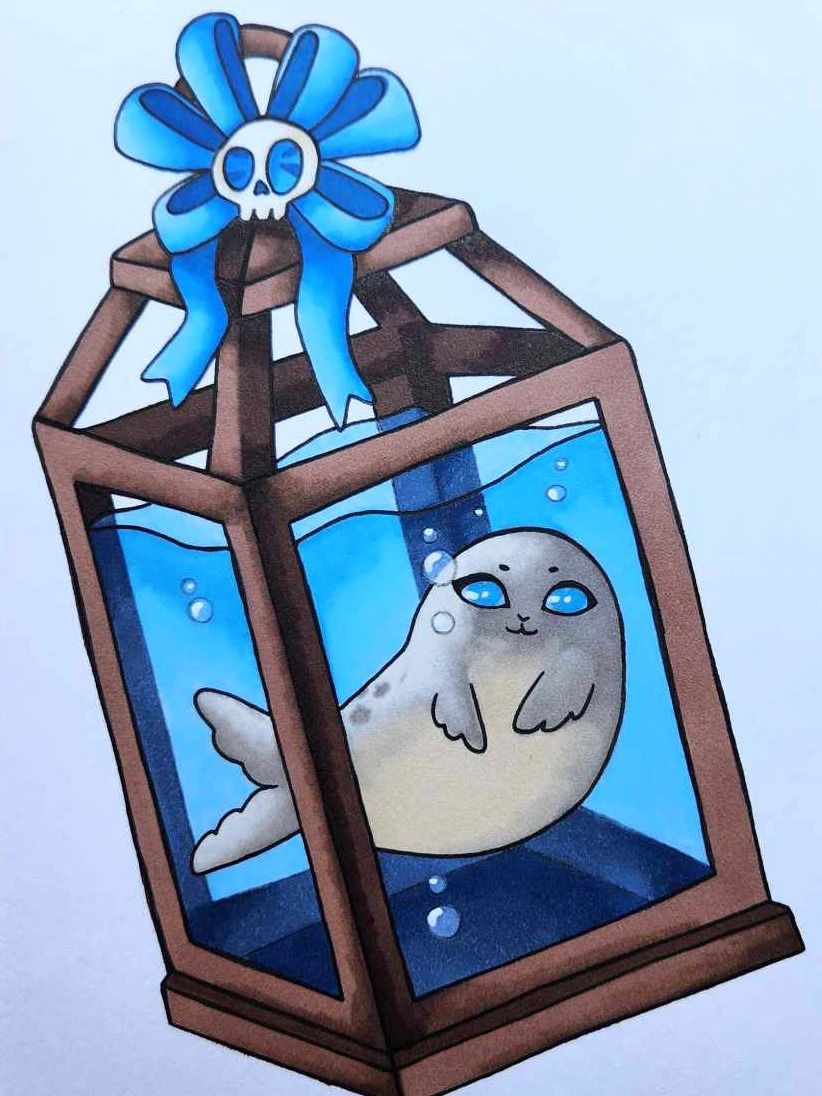 Dessin original Noël Phoque product image (1)