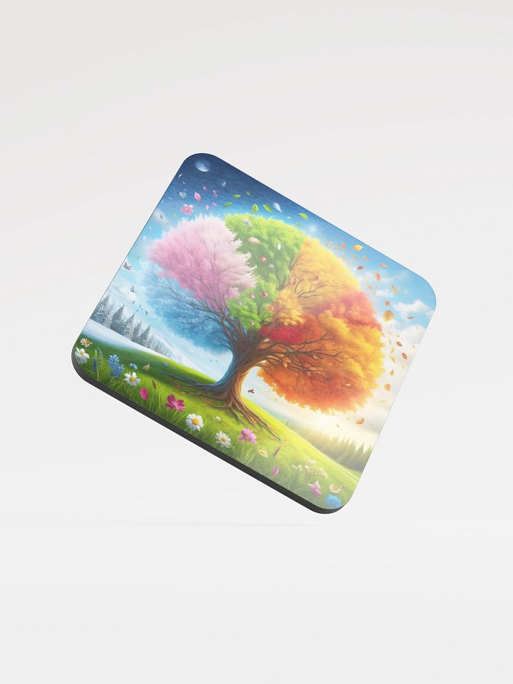 Seasonal Tree Cork Coaster product image (2)