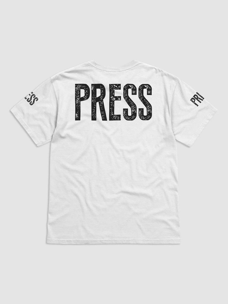 Black PRESS Text 3D Logo Comfort: Heavyweight T-Shirt product image (8)