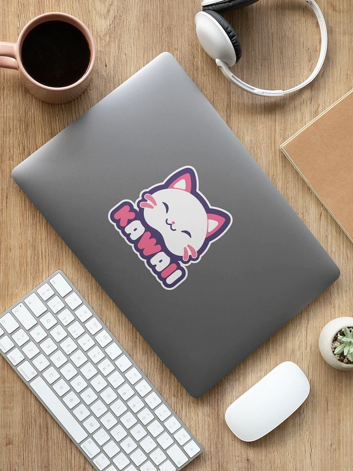 Kawaii Cat Head Sticker product image (1)