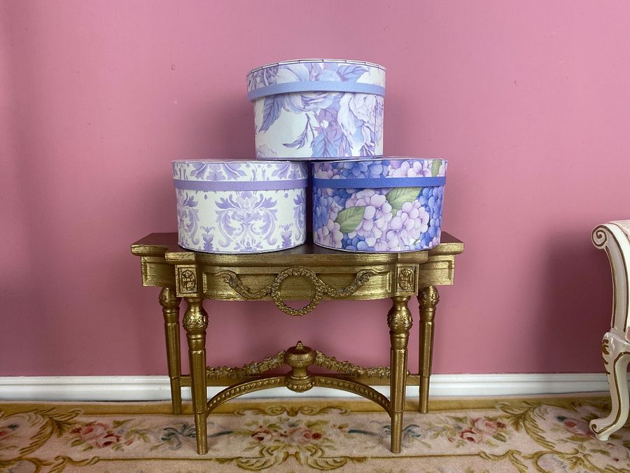 1:6 scale printable PDF hatboxes for 12