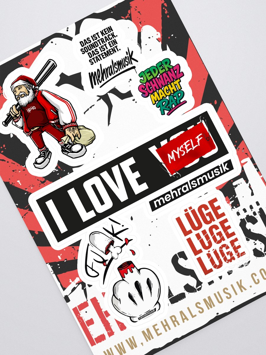 Mehralsmusik - zugeschnittene Stickerbögen product image (1)