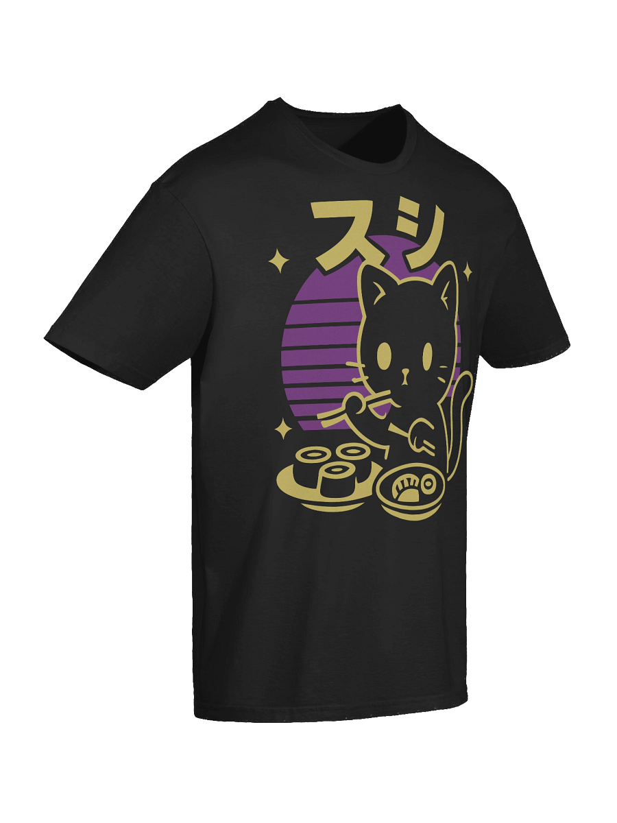 Retro Japanese Kitten Sushi T-Shirt product image (56)