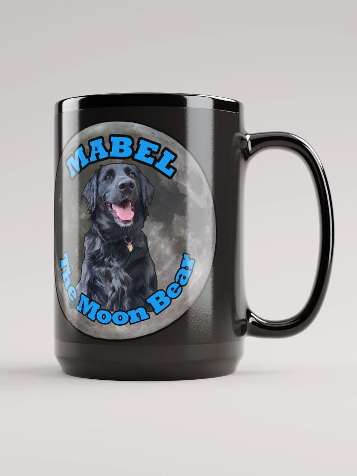 MABEL The Moon Bear Black Glossy Mug 15oz product image (1)
