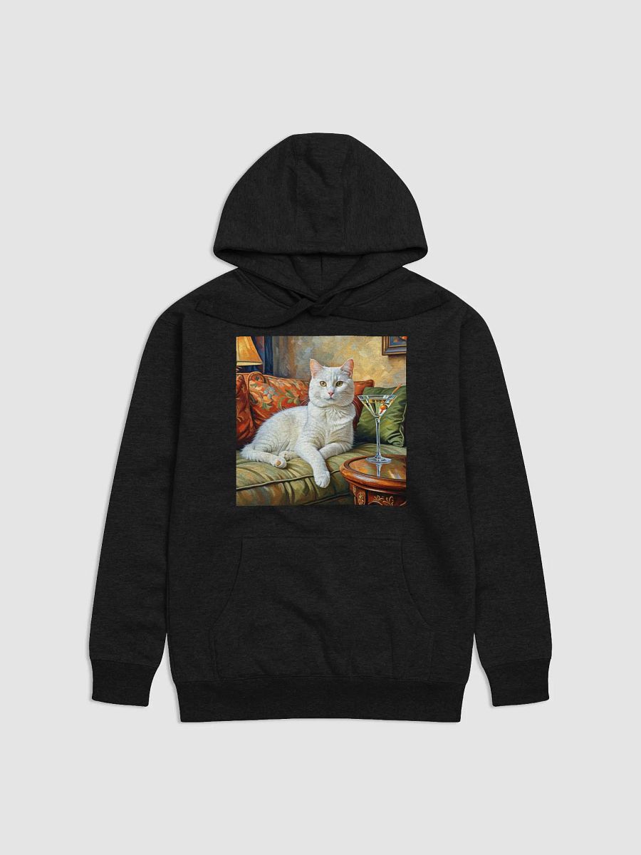 CLASSEY CAT ON COUCH NEXT TO MARTINI product image (1)