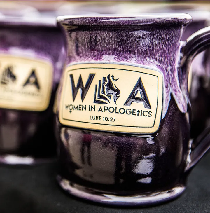 14 oz Purple, Hand-Thrown Mug with Vintage WIA Logo product image (1)