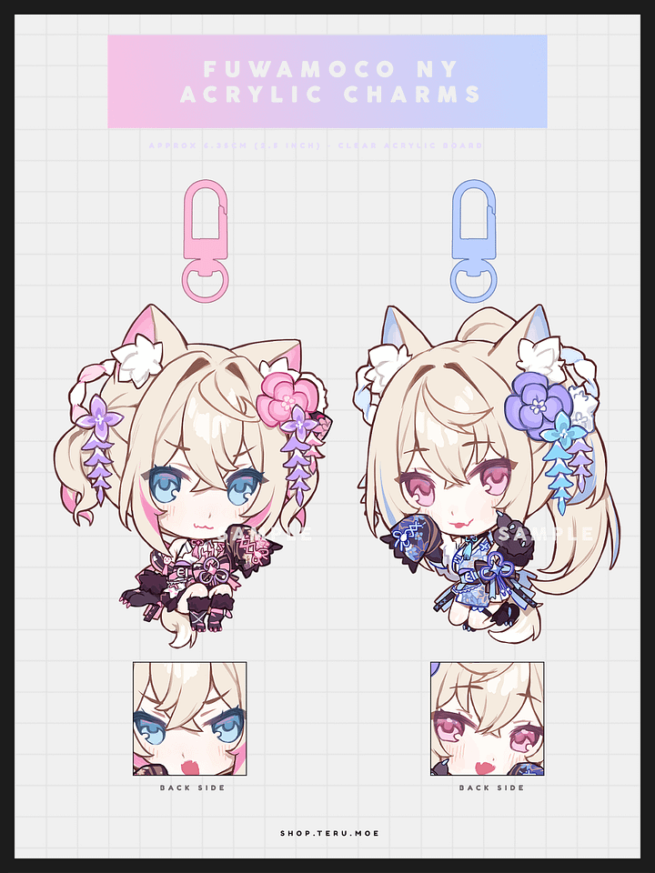 FUWAMOCO NY Acrylic Charms product image (1)