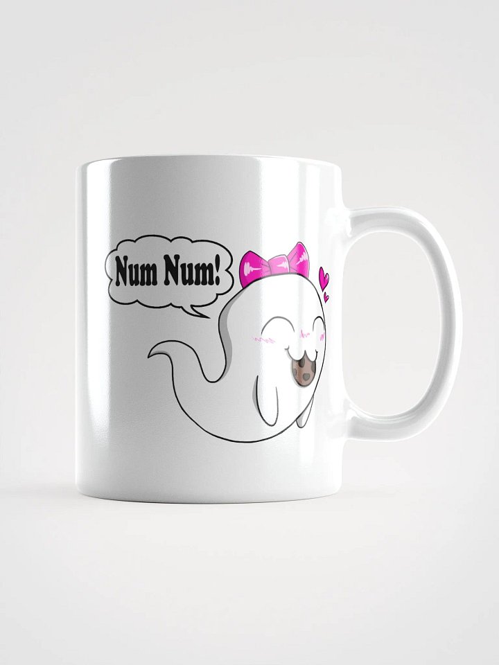 Ghost with Cookie White Glossy Mug product image (1)