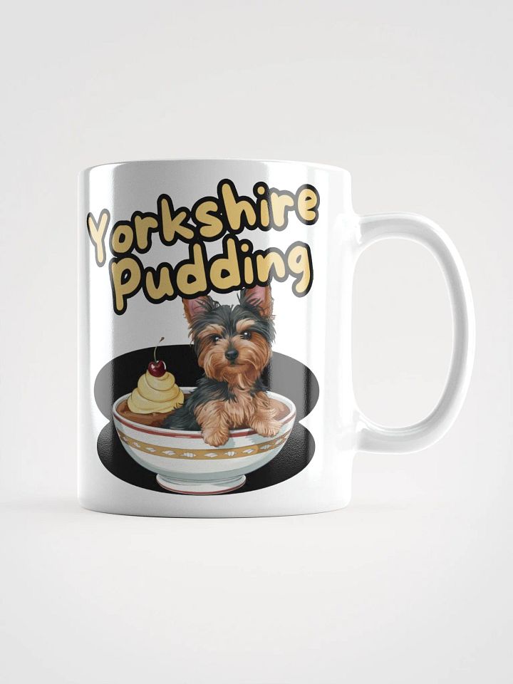 Adorable Yorkshire Pudding Ceramic Mug with Dog Design product image (2)
